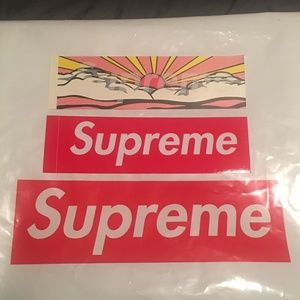 Supreme Roy Lichtenstein "Sunrise"  Box Logo Sticker